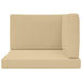 Perna pentru canapea de exterior 3 pcs Bej Poliester - WALTI WALTI