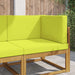 Perna pentru canapea de exterior 3 pcs Verde Poliester - WALTI WALTI