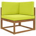 Perna pentru canapea de exterior 3 pcs Verde Poliester - WALTI WALTI
