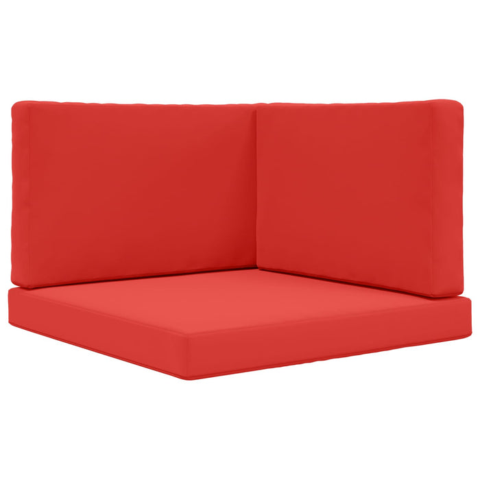 Perna pentru canapea de exterior 3 pcs Roșu Poliester - WALTI WALTI
