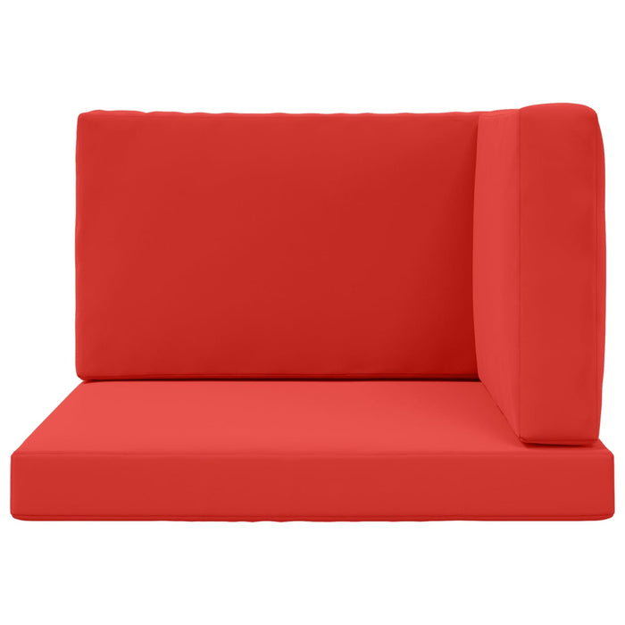 Perna pentru canapea de exterior 3 pcs Roșu Poliester - WALTI WALTI