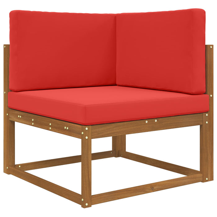 Perna pentru canapea de exterior 3 pcs Roșu Poliester - WALTI WALTI