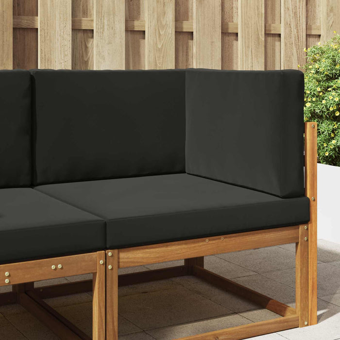 Perna pentru canapea de exterior 3 pcs Negru Poliester - WALTI WALTI