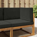 Perna pentru canapea de exterior 3 pcs Negru Poliester - WALTI WALTI
