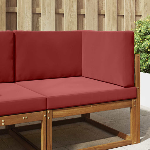Perna pentru canapea de exterior 3 pcs bordo Poliester - WALTI WALTI