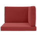 Perna pentru canapea de exterior 3 pcs bordo Poliester - WALTI WALTI