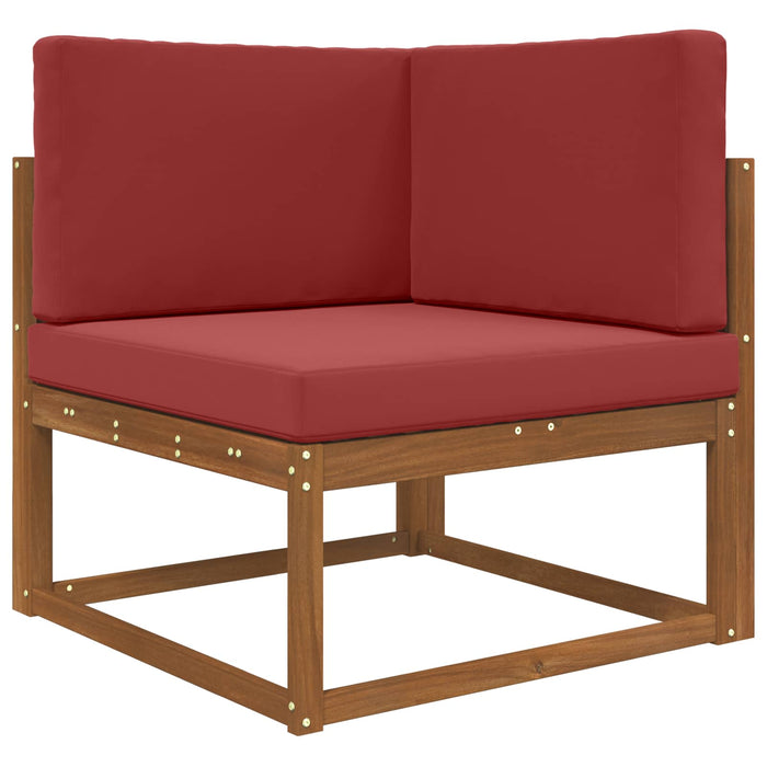 Perna pentru canapea de exterior 3 pcs bordo Poliester - WALTI WALTI