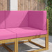 Perna pentru canapea de exterior 3 pcs Roz Poliester - WALTI WALTI