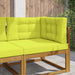 Perna pentru canapea de exterior 3 pcs Verde Poliester - WALTI WALTI