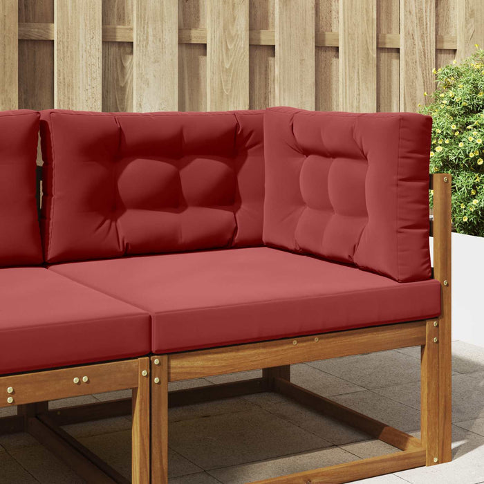 Perna pentru canapea de exterior 3 pcs bordo Poliester - WALTI WALTI