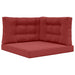 Perna pentru canapea de exterior 3 pcs bordo Poliester - WALTI WALTI
