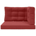 Perna pentru canapea de exterior 3 pcs bordo Poliester - WALTI WALTI