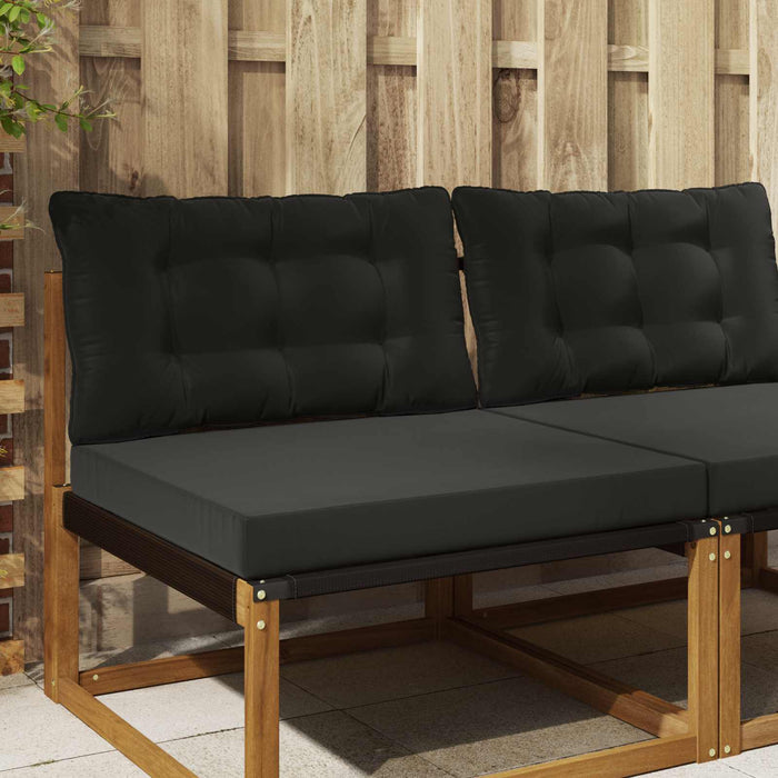 Perna pentru canapea de exterior 2 pcs Negru Poliester - WALTI WALTI