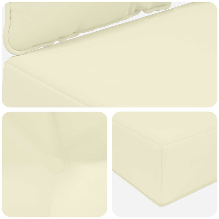 Perna pentru canapea de exterior 3 pcs Crem Poliester - WALTI WALTI