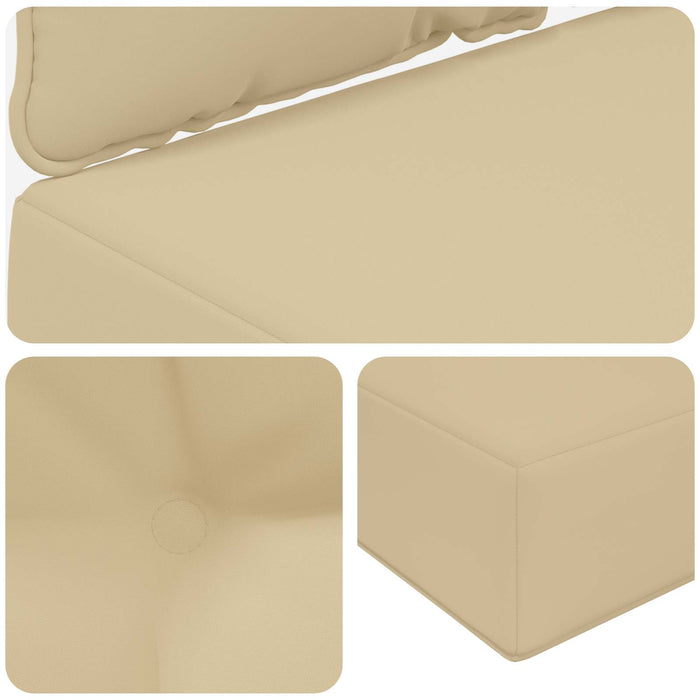 Perna pentru canapea de exterior 3 pcs Bej Poliester - WALTI WALTI