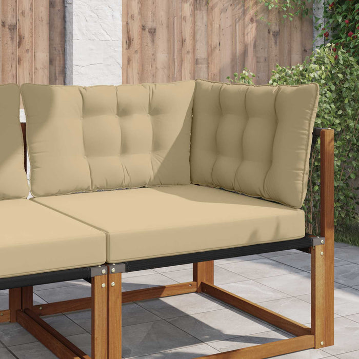 Perna pentru canapea de exterior 3 pcs Bej Poliester - WALTI WALTI