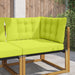 Perna pentru canapea de exterior 3 pcs Verde Poliester - WALTI WALTI