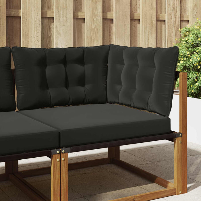 Perna pentru canapea de exterior 3 pcs Negru Poliester - WALTI WALTI
