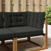 Perna pentru canapea de exterior 3 pcs Negru Poliester - WALTI WALTI