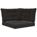 Perna pentru canapea de exterior 3 pcs Negru Poliester - WALTI WALTI