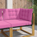 Perna pentru canapea de exterior 3 pcs Roz Poliester - WALTI WALTI