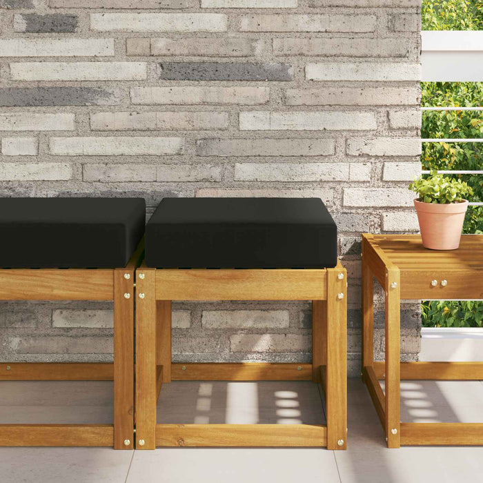 Perna de Șezut pentru Exterior Negru 40 x 40 x 8 cm WALTI