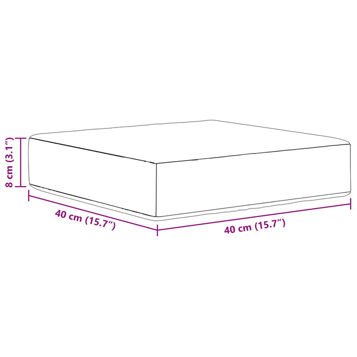 Perna de Șezut pentru Exterior Negru 40 x 40 x 8 cm WALTI