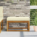 Perna de Șezut pentru Exterior Crem 80 x 40 x 8 cm - WALTI WALTI