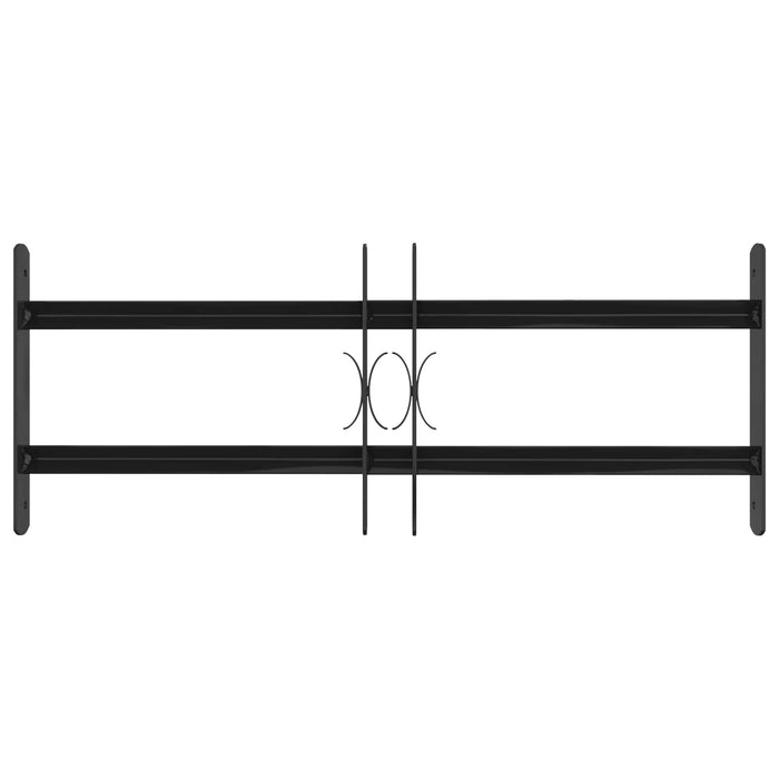 Grilă Fereastră 76 x 30 cm Oțel vopsit electrostatic Negru - WALTI WALTI