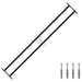 Grilă Fereastră 176 x 30 cm Oțel vopsit electrostatic Negru - WALTI WALTI