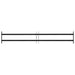 Grilă Fereastră 176 x 30 cm Oțel vopsit electrostatic Negru - WALTI WALTI