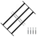 Grilă Fereastră 75.5 x 45 cm Oțel vopsit electrostatic Negru - WALTI WALTI