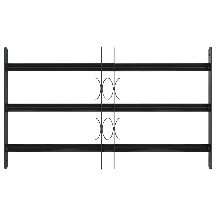 Grilă Fereastră 75.5 x 45 cm Oțel vopsit electrostatic Negru - WALTI WALTI