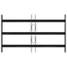Grilă Fereastră 75.5 x 45 cm Oțel vopsit electrostatic Negru - WALTI WALTI