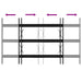 Grilă Fereastră 75.5 x 45 cm Oțel vopsit electrostatic Negru - WALTI WALTI