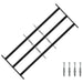 Grilă Fereastră 116 x 45 cm Oțel vopsit electrostatic Negru - WALTI WALTI