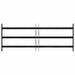 Grilă Fereastră 116 x 45 cm Oțel vopsit electrostatic Negru - WALTI WALTI