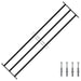 Grilă Fereastră 174 x 45 cm Oțel vopsit electrostatic Negru - WALTI WALTI