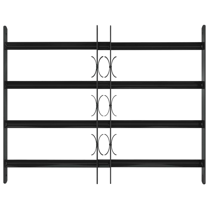Grilă Fereastră 75.5 x 60 cm Oțel vopsit electrostatic Negru WALTI