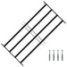 Grilă Fereastră 115 x 60 cm Oțel vopsit electrostatic Negru - WALTI WALTI