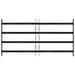 Grilă Fereastră 115 x 60 cm Oțel vopsit electrostatic Negru - WALTI WALTI