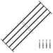 Grilă Fereastră 175 x 60 cm Oțel vopsit electrostatic Negru - WALTI WALTI