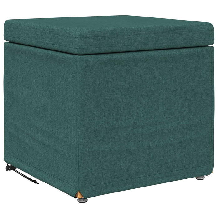 Taburet Verde închis 41 x 41 x 40 cm Stofă și lemn prelucrat - WALTI WALTI