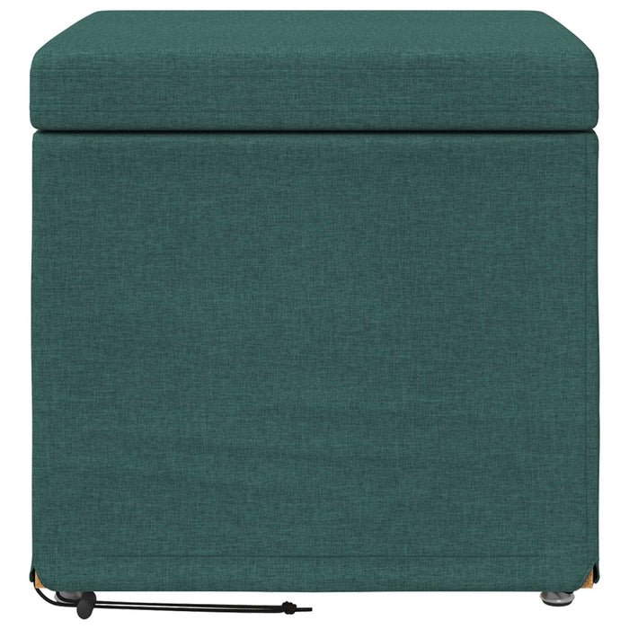 Taburet Verde închis 41 x 41 x 40 cm Stofă și lemn prelucrat - WALTI WALTI