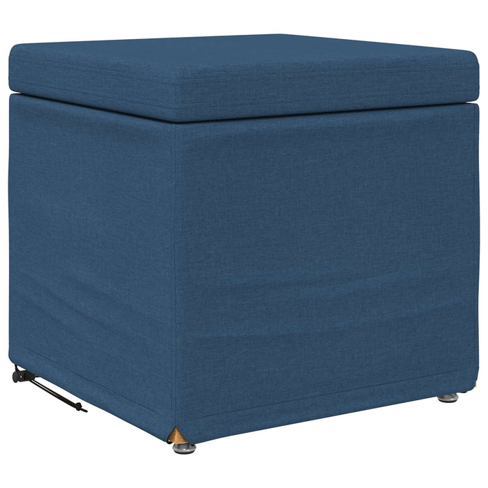 Taburet albastru 41 x 41 x 40 cm Stofă și lemn prelucrat - WALTI WALTI