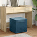 Taburet albastru 41 x 41 x 40 cm Catifea și lemn stratificat - WALTI WALTI