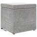 Taburet Gri deschis 41 x 41 x 40 cm Catifea și lemn stratificat - WALTI WALTI