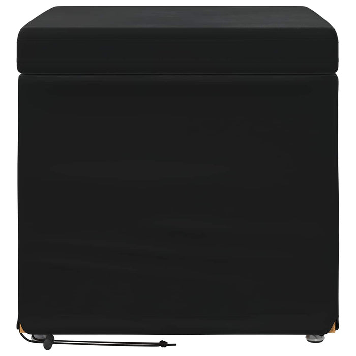 Taburet Negru 41 x 41 x 40 cm Catifea și lemn stratificat - WALTI WALTI