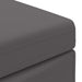 Taburet Gri 41 x 41 x 40 cm Piele ecologică și lemn stratificat - WALTI WALTI