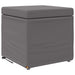 Taburet Gri 41 x 41 x 40 cm Piele ecologică și lemn stratificat - WALTI WALTI